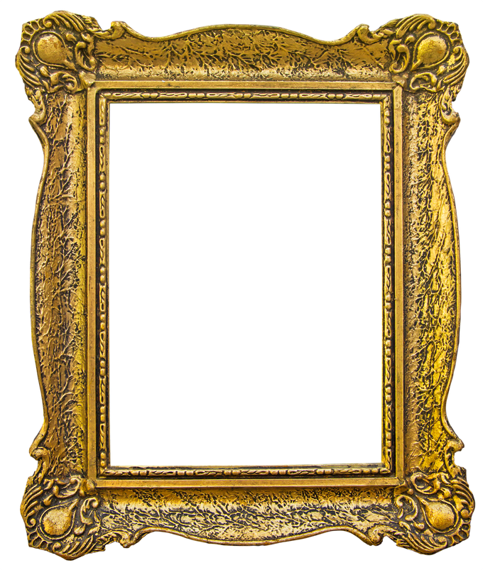 Old Wooden Gilded Frame